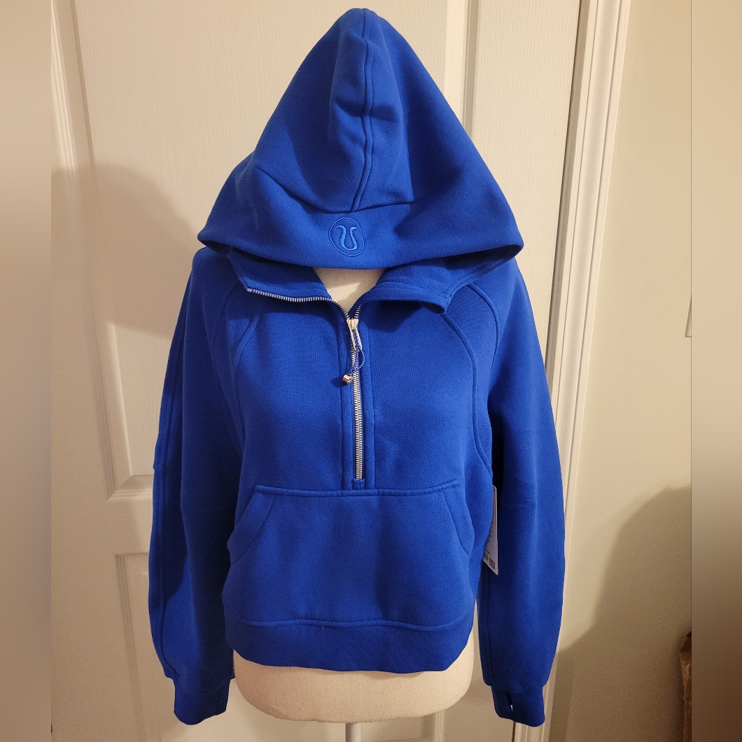 Lululemon Galactic Cobalt Oversized Half Zip Scuba Hoodie